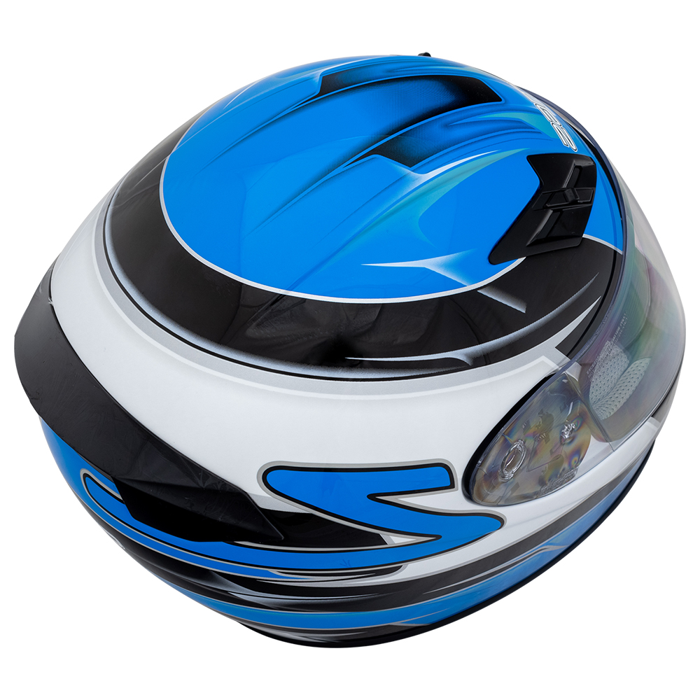 FS-9 Blue Graphic Helmet
