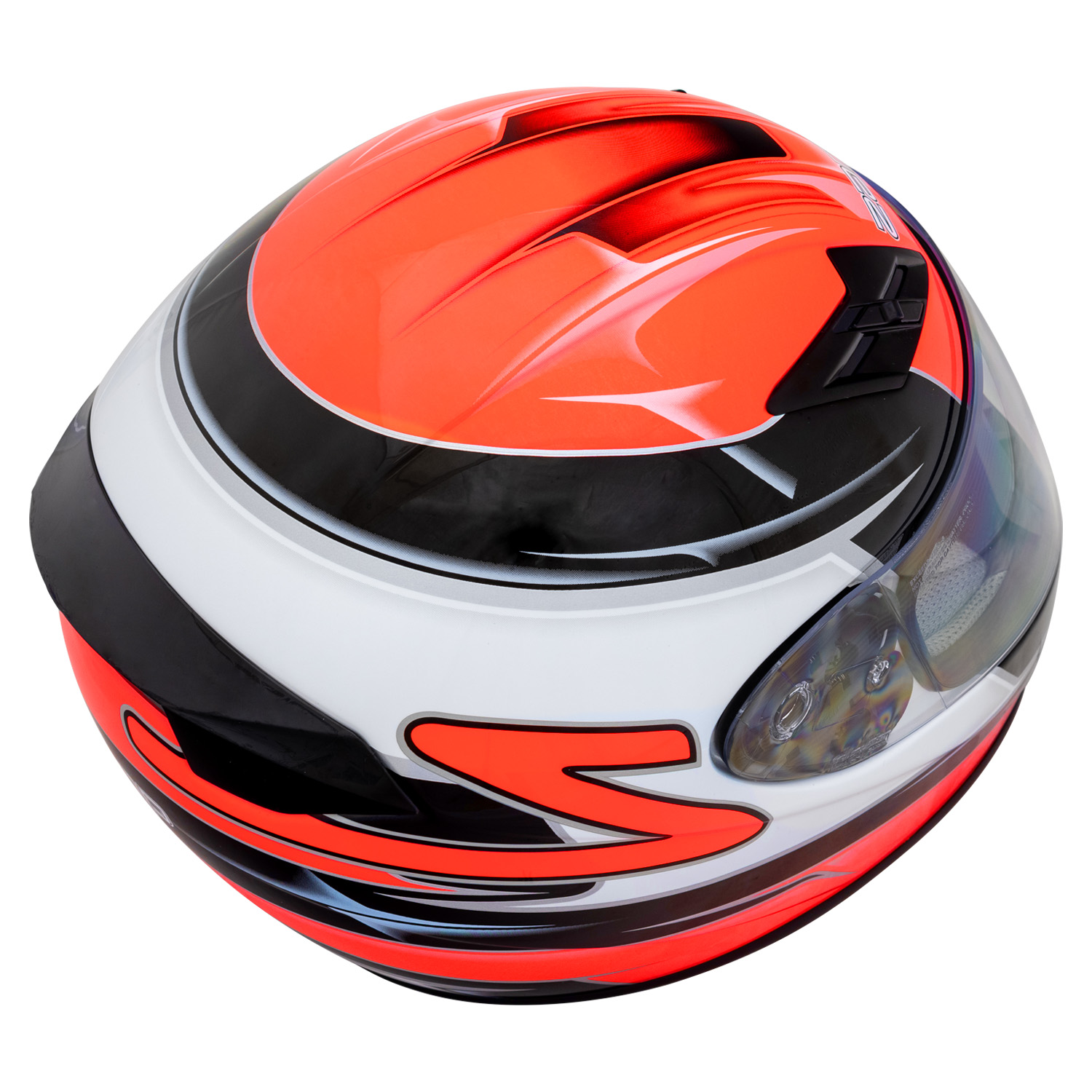 FS-9 Orange Graphic Helmet
