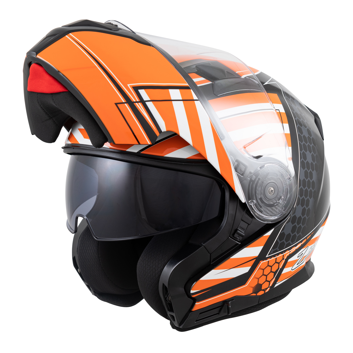 FL-4 Orange Graphic Helmet