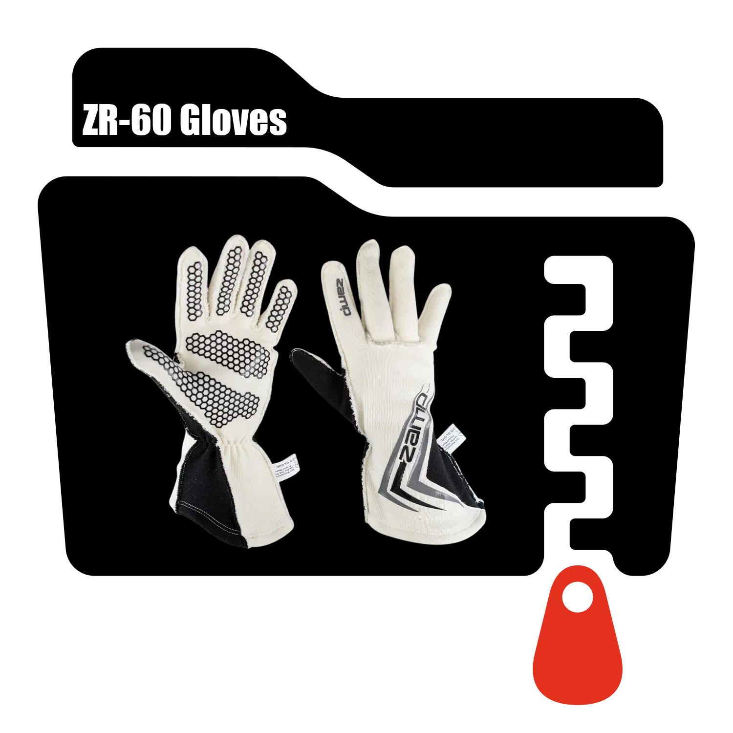 Zamp ZR-60 Gloves Product Image Zip File