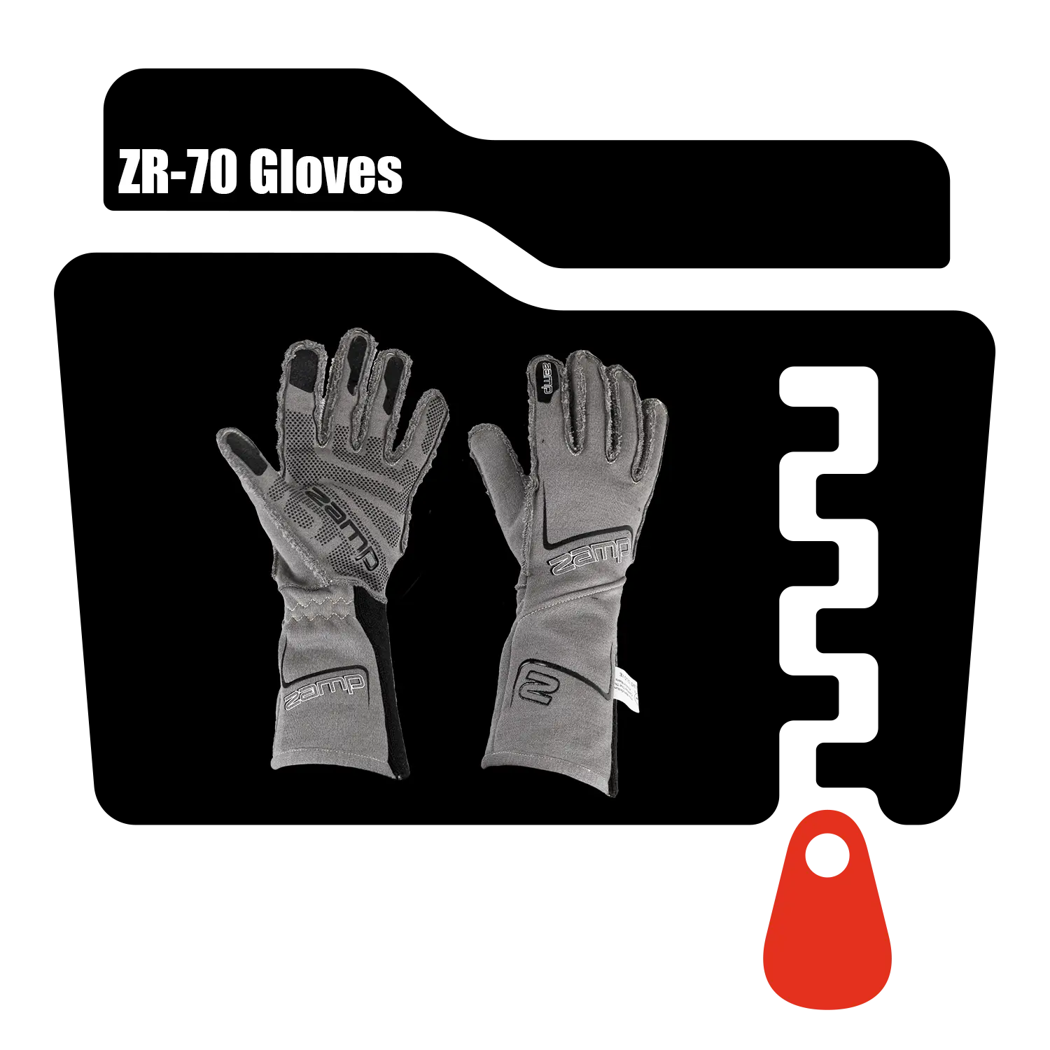 Zamp ZR-70 Gloves Product Image Zip File