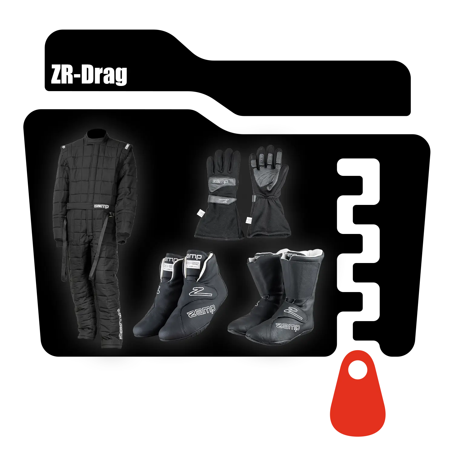 Zamp ZR-Drag Suits Product Image Zip File